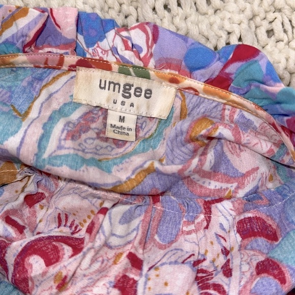 Umgee Vibrant Paisley floral maxi Dress size medium oversized and flowy - Picture 7 of 12